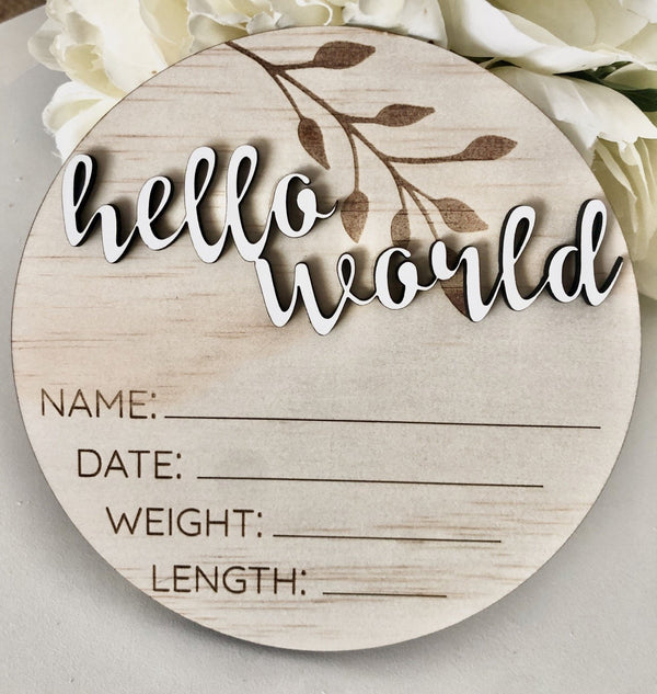 CLASSIC BIRTH ANNOUNCEMENT DISC