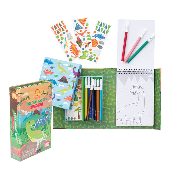 COLOURING SET - Dinosaurs