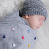 CONFETTI Baby Blanket - Grey