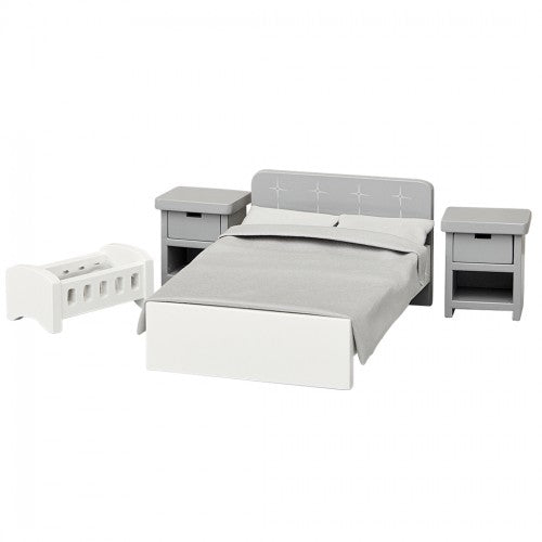 DOLLS HOUSE BEDROOM FURNITURE SET