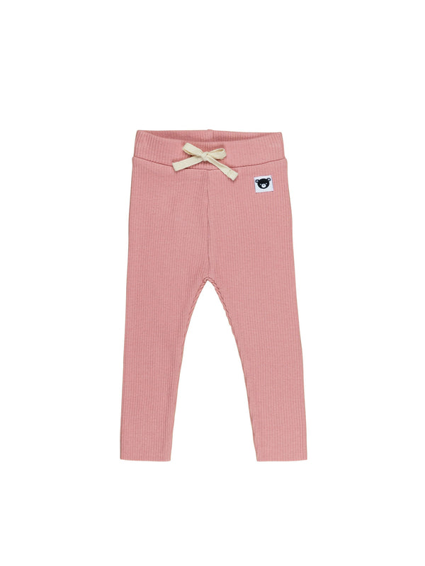 DUSTY ROSE RIB LEGGING