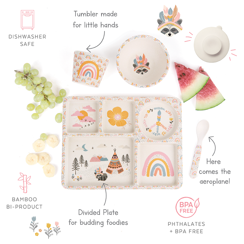 DIVIDED PLATE SET Gypsy Girl