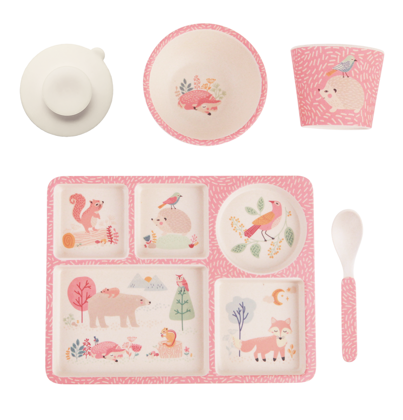 DIVIDED PLATE SET Woodland Friends