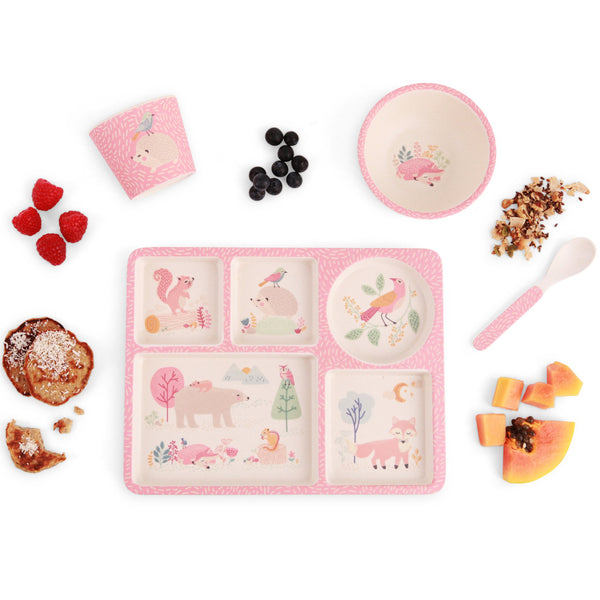 DIVIDED PLATE SET Woodland Friends