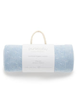 ESSENTIALS BLANKET - Pale Blue Melange
