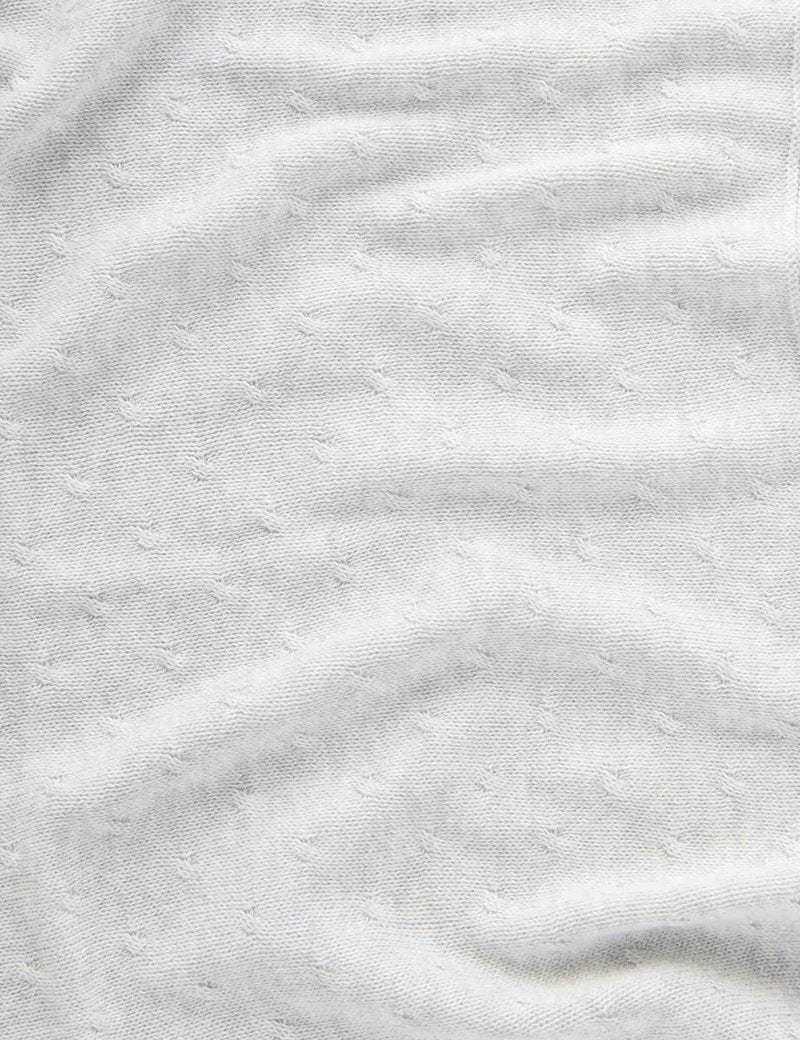 ESSENTIALS BLANKET - Pale Grey Melange