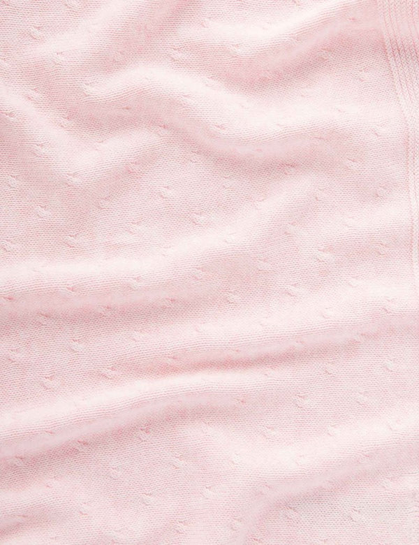 ESSENTIALS BLANKET - Pale Pink Melange
