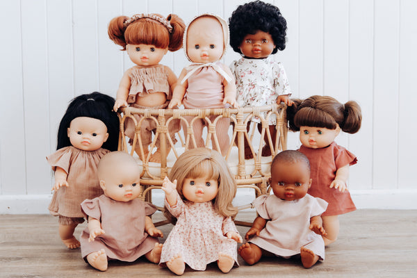 EUROPEAN BABY GIRL DOLL - BELLA NO HAIR 34cm