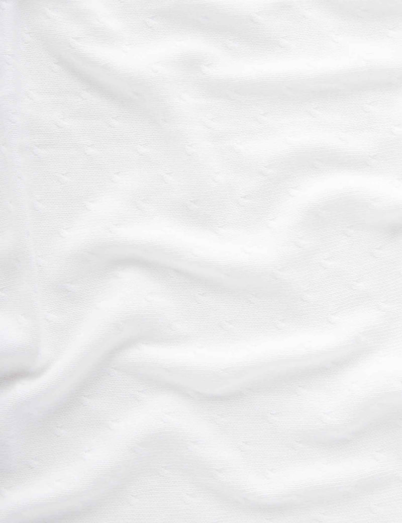 ESSENTIALS BLANKET - White Melange