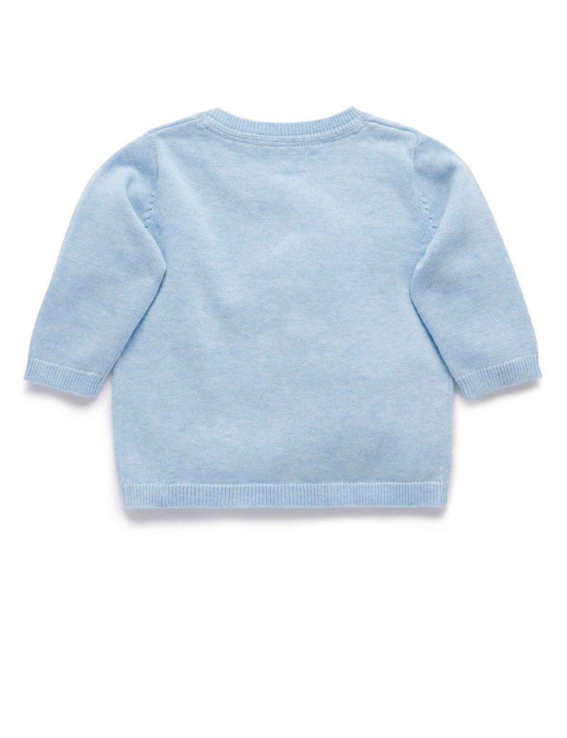 ESSENTIALS CARDIGAN - Pale Blue