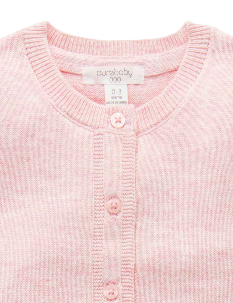 ESSENTIALS CARDIGAN - Pale Pink