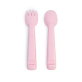 FEEDIE FORK & SPOON SET Powder Pink