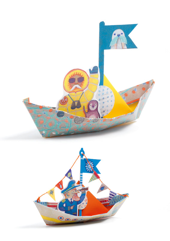 FLOATING BOATS ORIGAMI