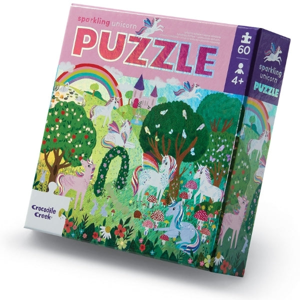 FOIL PUZZLE - Sparkling Unicorn 60 pc