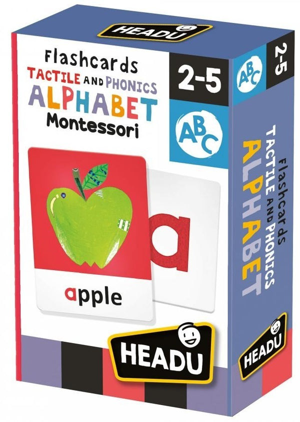 MONTESSORI FLASHCARDS Tactile and Phonics Alphabet