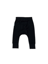 JERSEY DROP CROTCH PANT Black