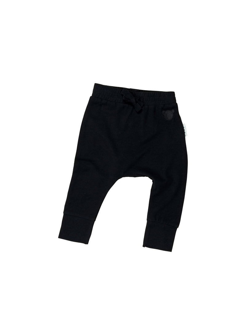 JERSEY DROP CROTCH PANT Black