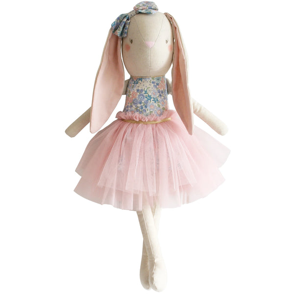 LINEN PEARL CUDDLE BUNNY LIBERTY BLUE - 55cm