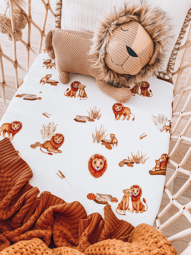 BASSINET SHEET / CHANGE COVER PAD - Lion