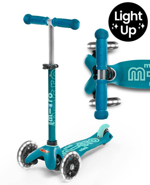 MINI MICRO DELUXE LED SCOOTER - Aqua