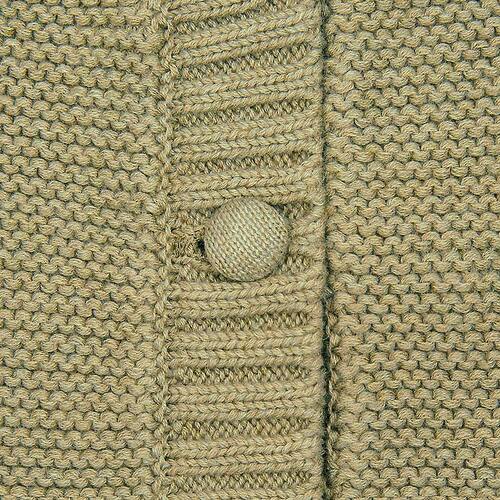 ORGANIC CARDIGAN ANDY - Olive