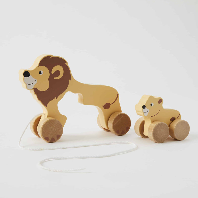 PULL ALONG LION & BABY