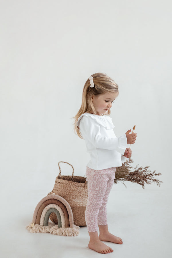 PIXI FLORAL RUFFLE LEGGINGS