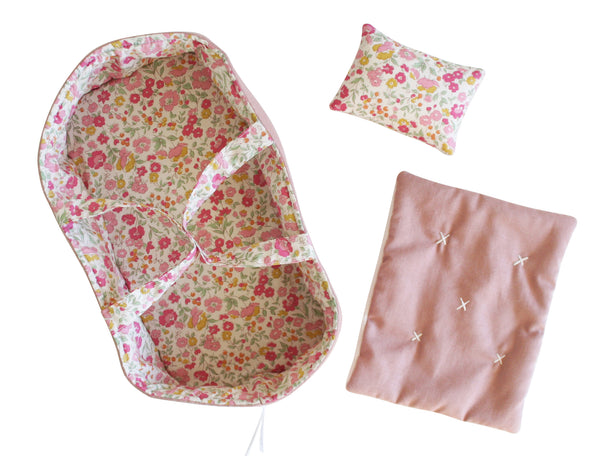 PLAYTIME DOLL CARRIER SET 30CM - Rose Garden