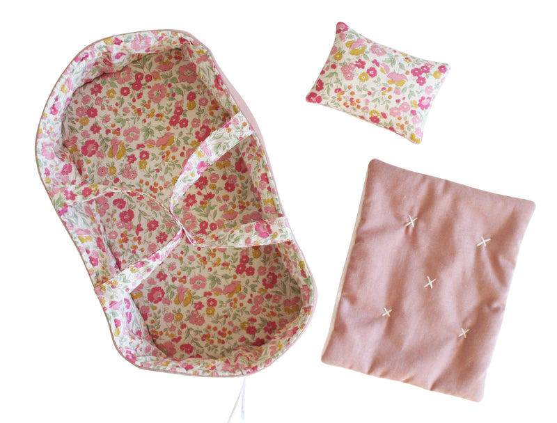 PLAYTIME DOLL CARRIER SET 30CM - Rose Garden