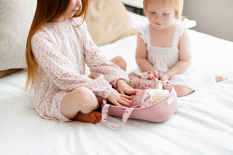 PLAYTIME DOLL CARRIER SET 30CM - Rose Garden