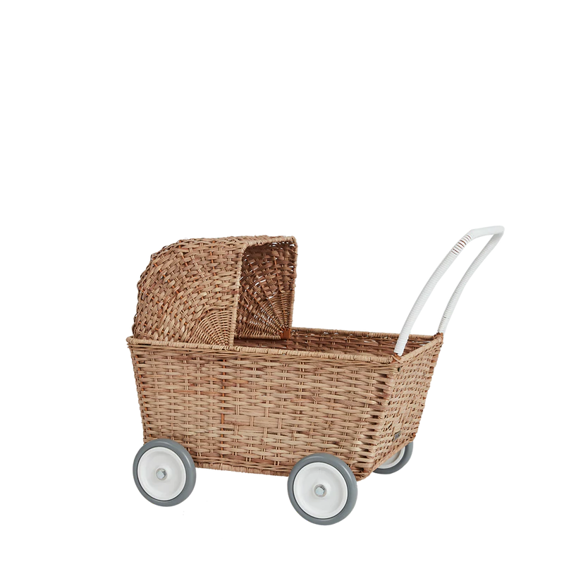 RATTAN STROLLEY - Natural