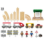 RAIL AND ROAD TRAVEL SET - 33 pieces