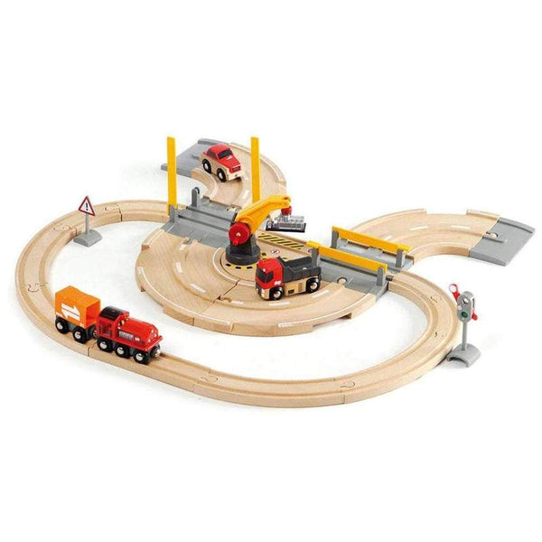 RAIL AND ROAD CRANE SET - 26 pieces