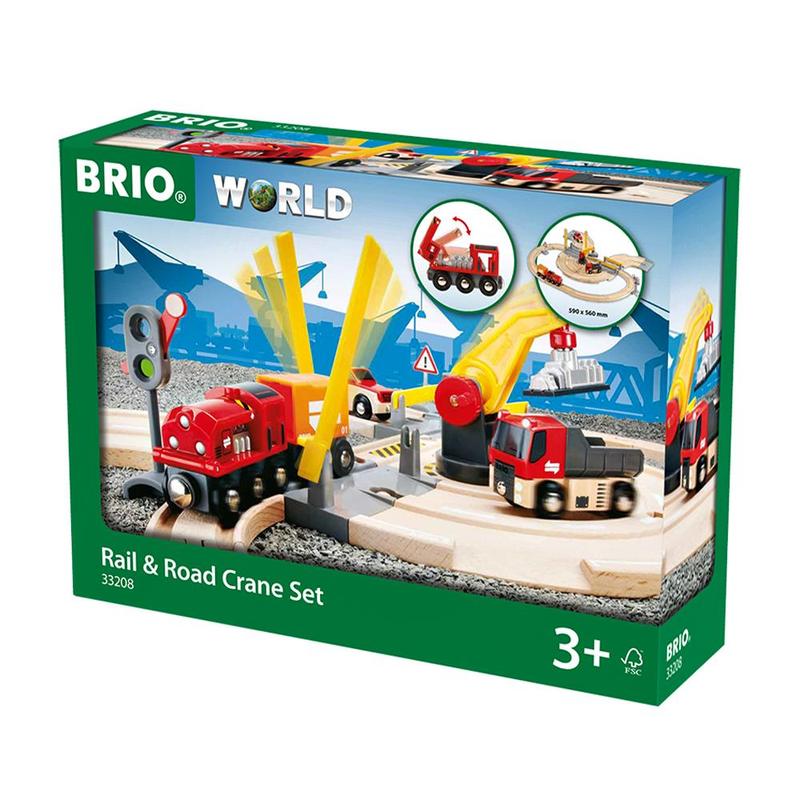 RAIL AND ROAD CRANE SET - 26 pieces