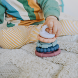 RAINBOW STACKER AND TEETHER TOY - Pastel