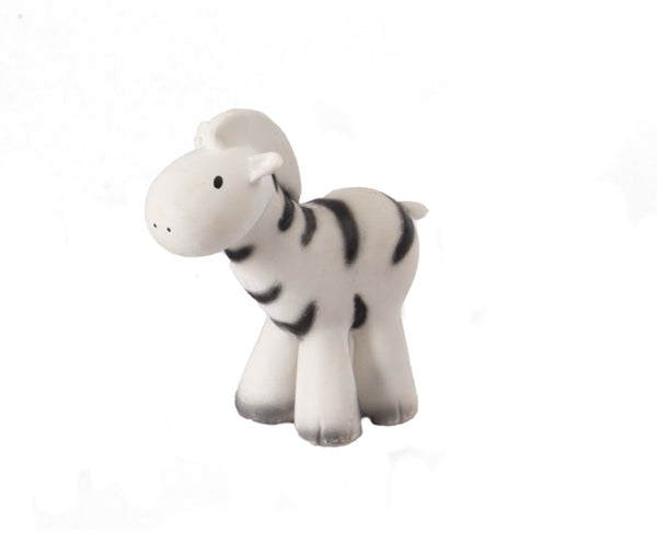 RUBBER ZEBRA ZOO ANIMAL - Boxed