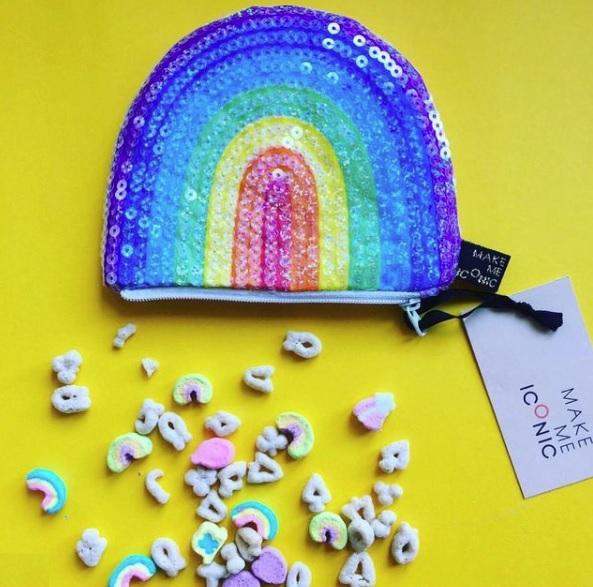 SEQUIN PURSE - Rainbow