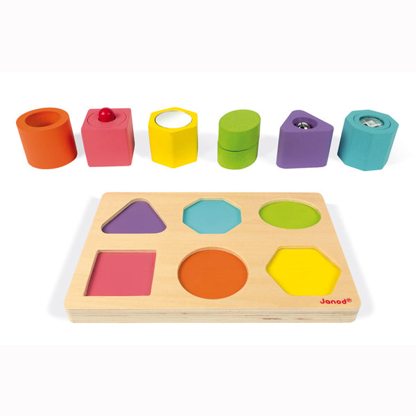 SHAPES & SOUNDS 6 BLOCK PUZZLE