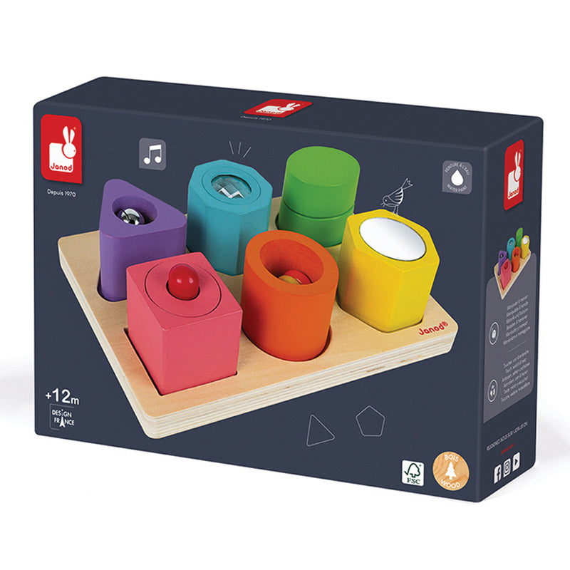 SHAPES & SOUNDS 6 BLOCK PUZZLE