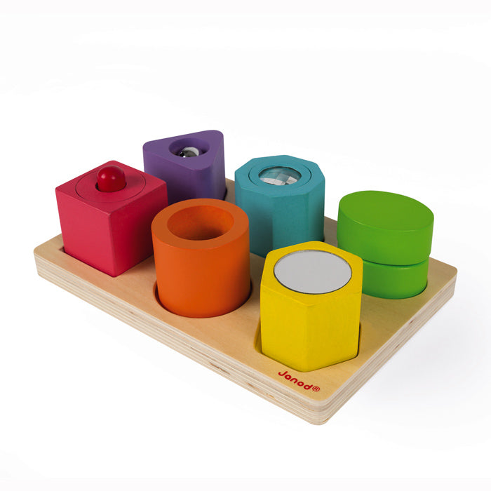 SHAPES & SOUNDS 6 BLOCK PUZZLE