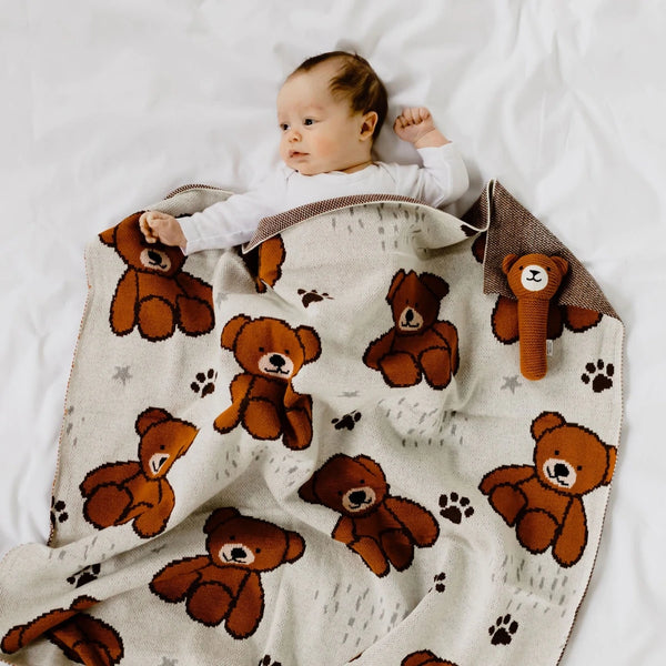 TOBY BEAR Baby Blanket