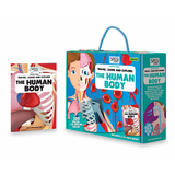 TRAVEL, LEARN AND EXPLORE PUZZLE AND BOOK SET- The Human Body 200 pcs