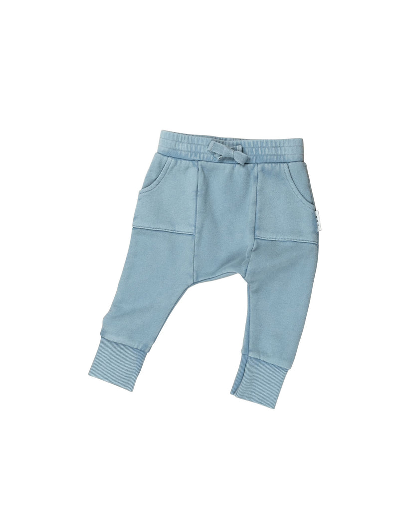 VINTAGE TERRY POCKET DROP CROTCH PANT