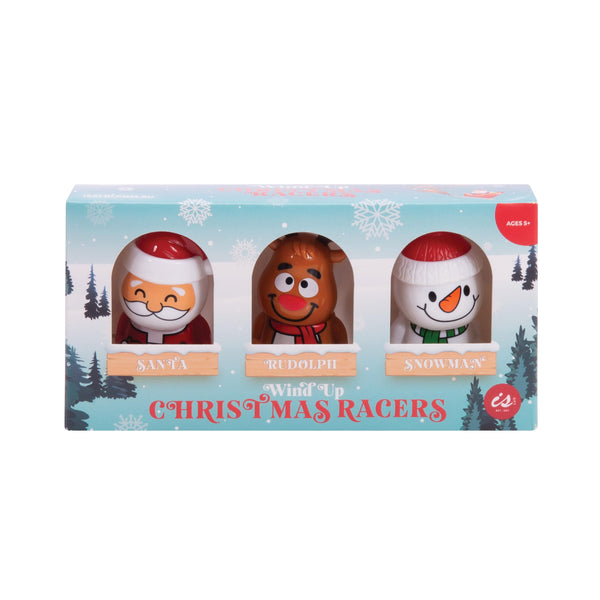 WIND UP CHRISTMAS RACERS (SET OF 3)