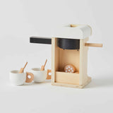WOODEN COFFEE MACHINE SET