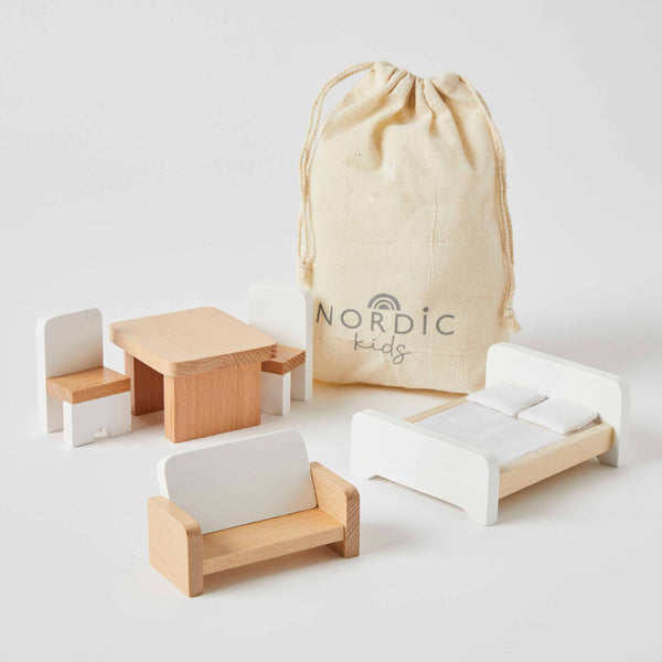WOODEN DOLL HOUSE FURNITURE