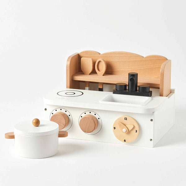 WOODEN KITCHEN STOVE SET