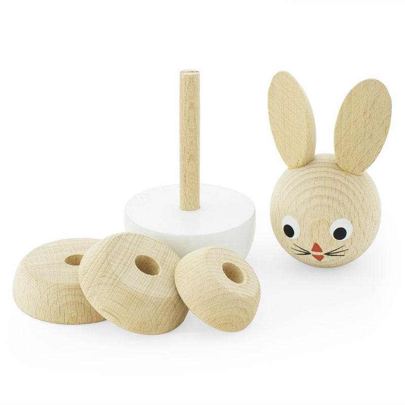 WOODEN RABBIT STACKING PUZZLE - Bonnie