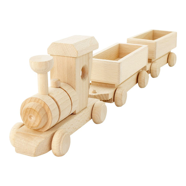 WOODEN TOY CARGO TRAIN SET - Pearl