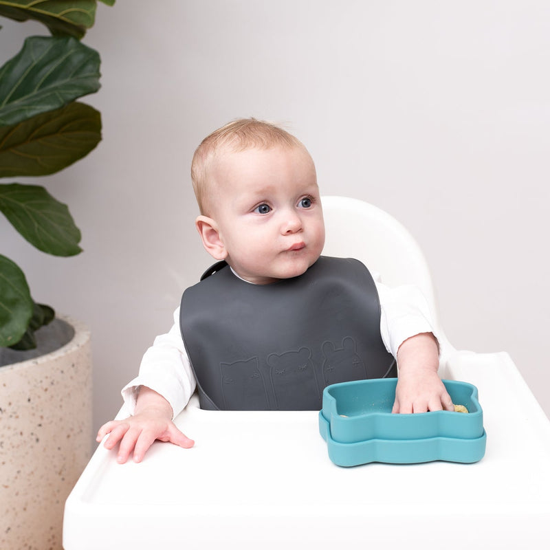 CATHCIE BIBS™ - Blue Dusk + Charcoal